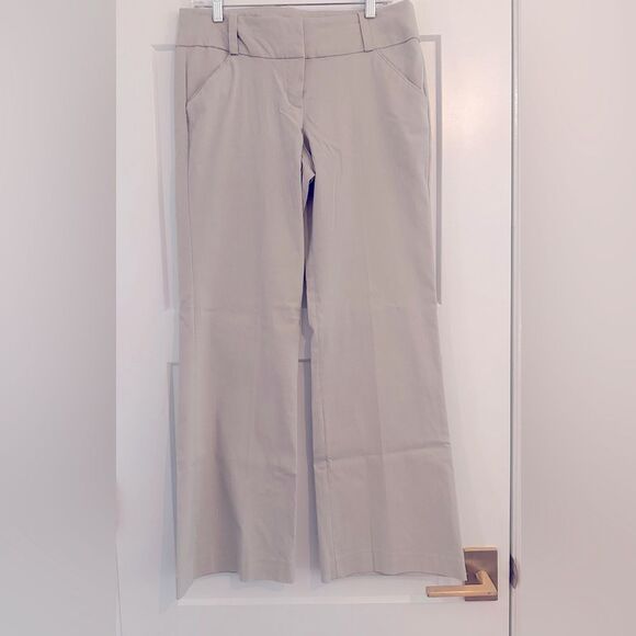 Sandro Studio Women’s Khaki Stretch Wide Leg Trouser NWOT - Picture 1 of 6